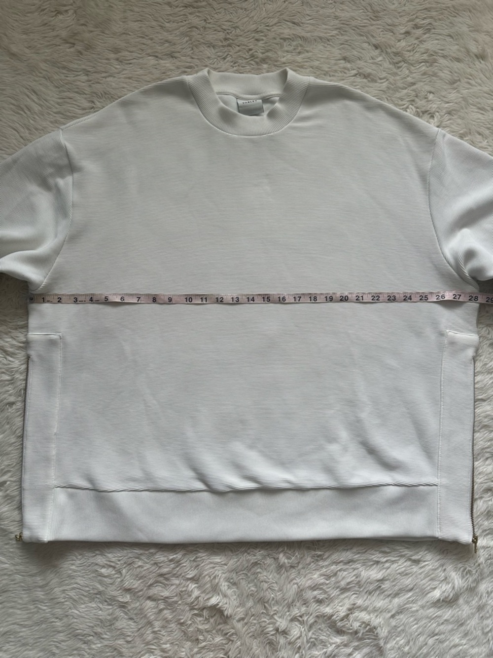 Varley Sweater Mae Boyfriend Sweat Pullover Oversized Longline Side Zip Sz 1X - Picture 12 of 15